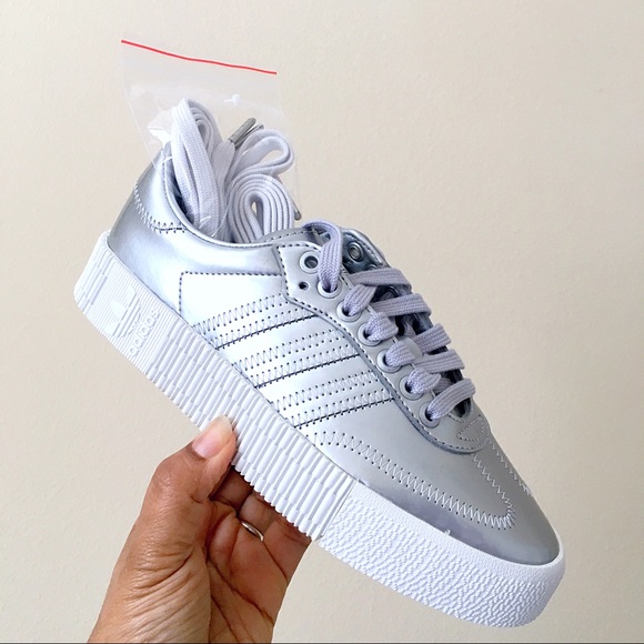 adidas sambarose silver